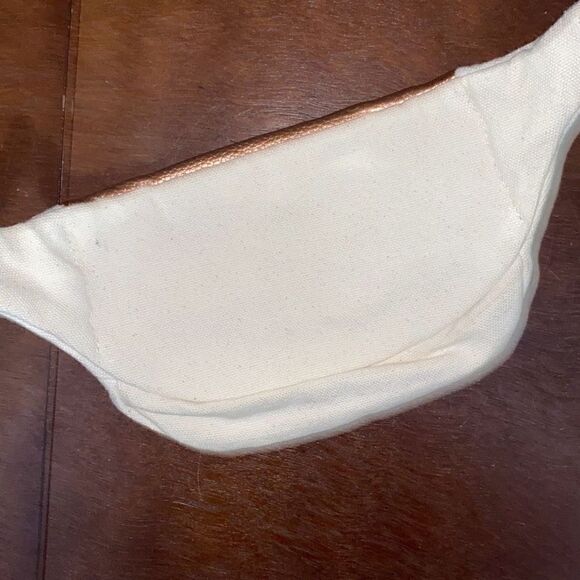 JANSPORT Classic Hippyland rose gold canvas Fannypack waist bag NWOT - Picture 7 of 7